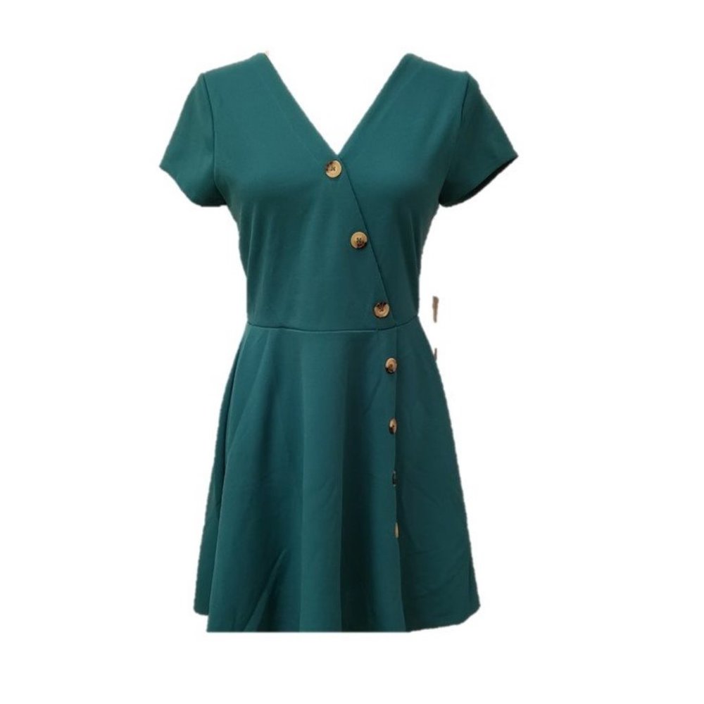 Purple Snow Green Dress Size Large NWT
